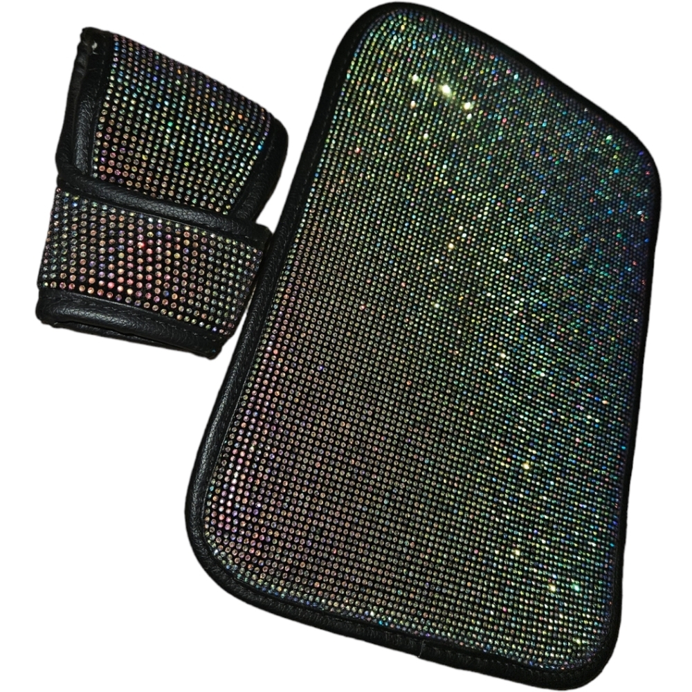 NWOT Rainbow Rhinestone Car Center Console & Gear Shift Covers